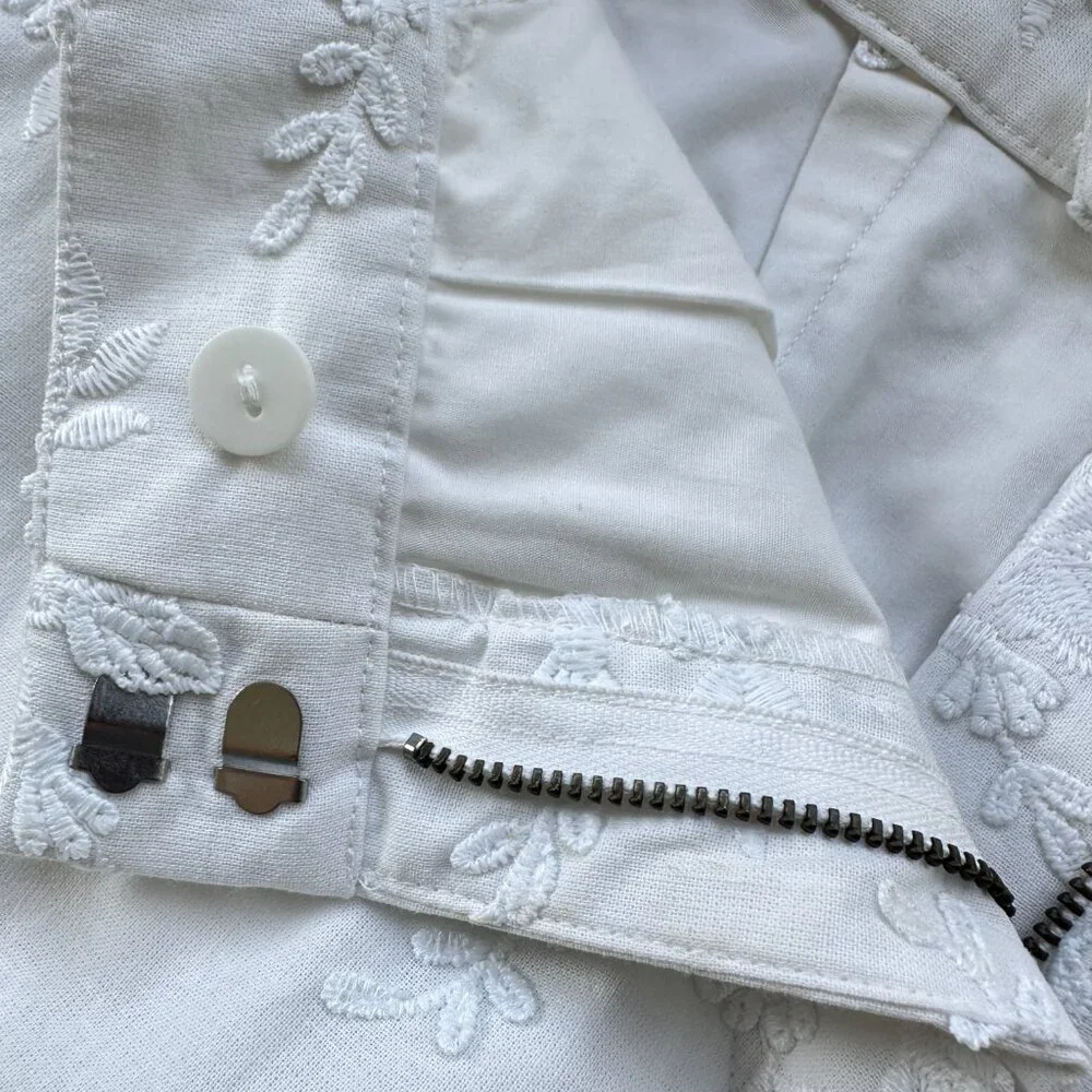 LOFT "Riviera" Shorts with Floral Embroidery - Picture 8 of 10